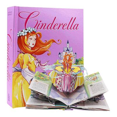 灰姑娘立体书 英文原版绘本 Cinderella Pop Up book 手工创意3D立体书 立体书大师Matthew Reinhart 马修莱因哈特ReinhartMatthew