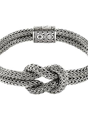 JH男925银小众设计爱情手链