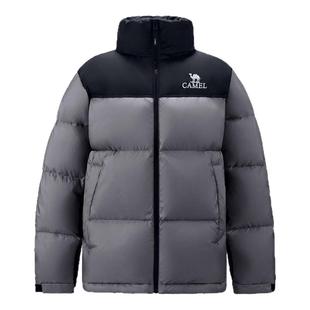 王俊凯同款骆驼火山羽绒服男冬季加厚保暖防寒情侣短款面包服外套