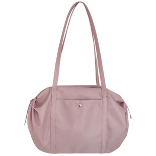 自制褶皱饺子包轻便尼龙芭蕾瑜伽包上班旅行手提单肩包韩系健身包