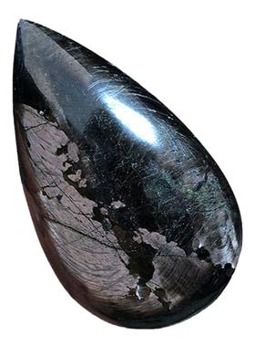 天然银线石水滴爱心形吊坠装饰品