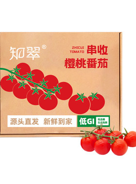 知翠樱桃小番茄成串带枝自然熟
