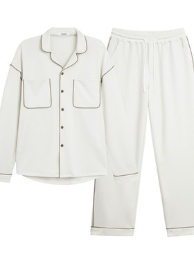 【莱赛尔混纺】BODYDREAM老钱静奢家居服男2026春季新品睡衣套装