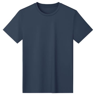 {含桑蚕丝}短袖休闲青年T恤男薄