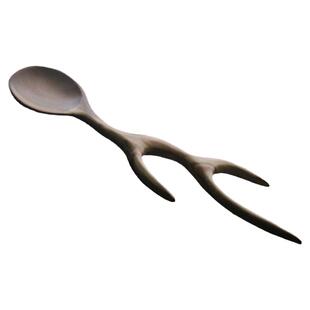 手作创意纯手工木勺无漆复古木质汤勺家用饭勺个性搅拌勺实木勺子