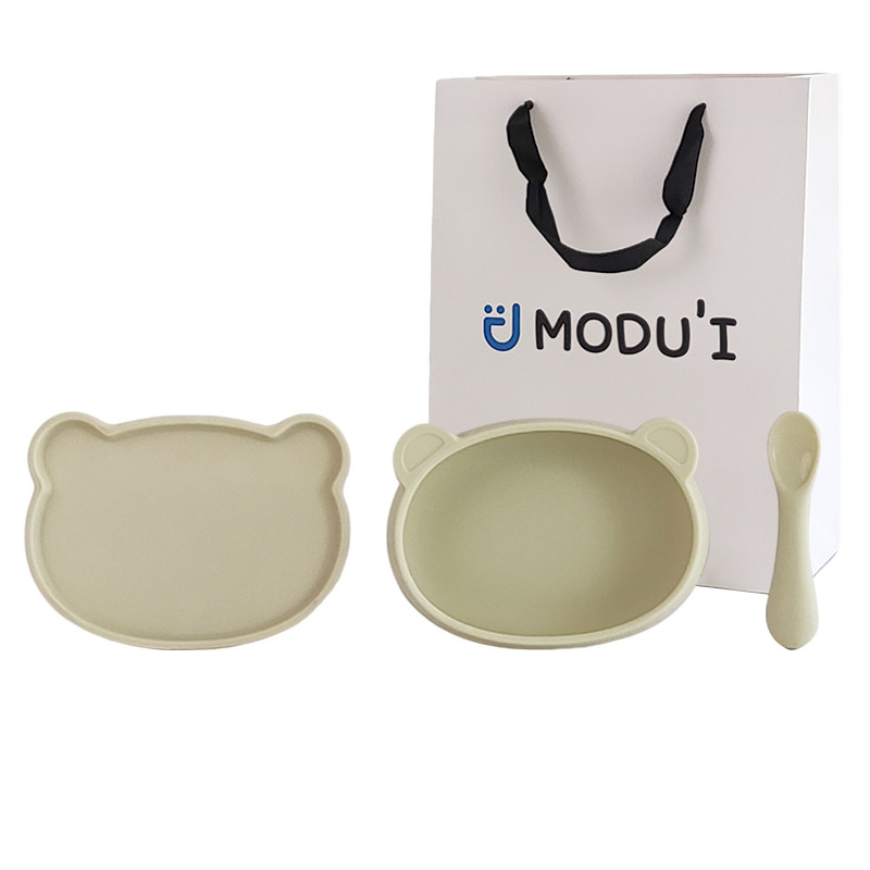 modui辅食工具硅胶餐盘