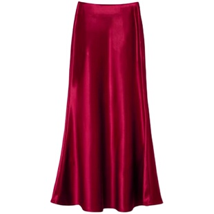 嫚渡设计师纯色简约小众秋季百搭气质经典高级显身材显瘦醋酸套装