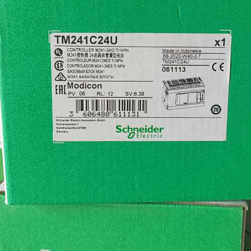 议价施耐德TM241C24U模块控制器全新原装正品PLCM241内置串行通信