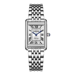 情人节礼物丨Rarone雷诺手表复古小方表小方糖钢带女款石英腕表