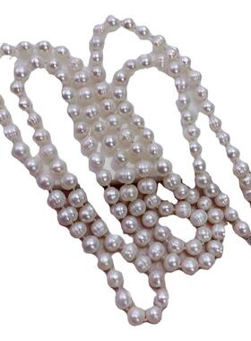 气质百搭天然珍珠项链毛衣链