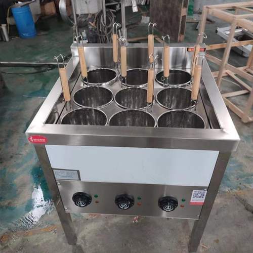 商用燃气带风机冒菜炉电热煮面炉煮麻辣烫锅煮馄饨炉煮水饺子炉