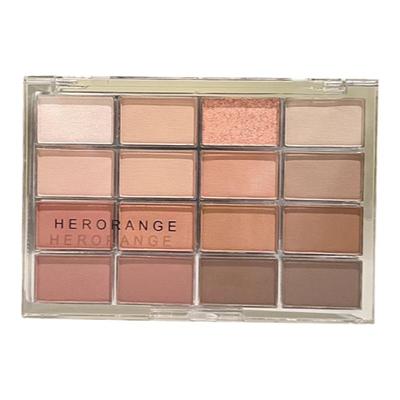 韩系低饱和眼影盘16色高颜值珠光哑光修容粉色大地自然提亮卧蚕女