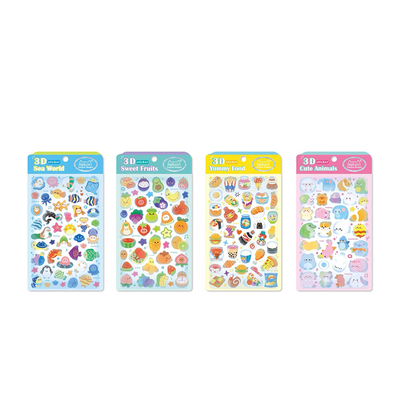 Nekoni3D立体浮雕趣味水晶贴纸