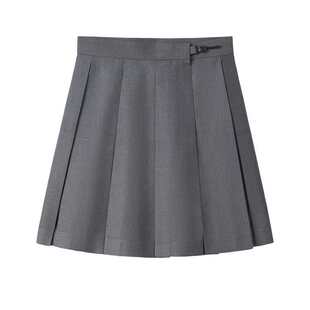 现货 【JK八箱褶裙】正统纯色A字裙 TR面料 JK制服萌款学院高腰裙