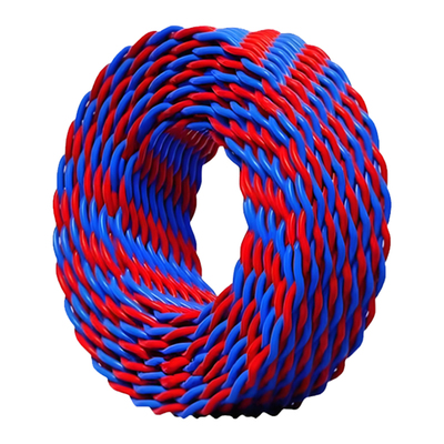 国标家用照明线纯铜RVS消防工程双绞花线软电线2芯1.5/2.5/4平方