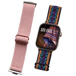 适用于华为fit4/Fit3手表表带民族风复古智能运动watch fit3文艺国风潮替换带4pro尼龙编织女男透气腕带配件