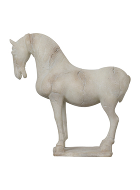 新中式高级感复古轻奢玄关客厅装饰艺术大雕塑马售楼处酒店别墅