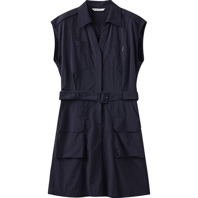 播商场同款通勤无袖连衣裙女夏季新款蓝色复古短裙BDS2LD2623