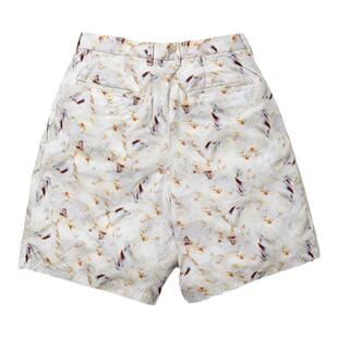 KUON Pleated Shorts 高密度编织奢华精梳棉贝壳印花短裤