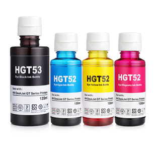 适用HP惠普582打印机墨水510 511 516 517黑色彩色GT专用补充液非原装四4色喷墨墨汁墨仓式补充装油墨彩打518