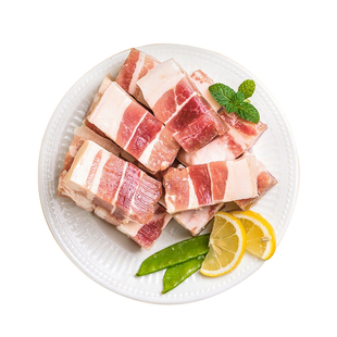 五花肉块新鲜冷冻土猪肉猪五花红烧烤肉烧烤食材冷鲜肉生鲜精品