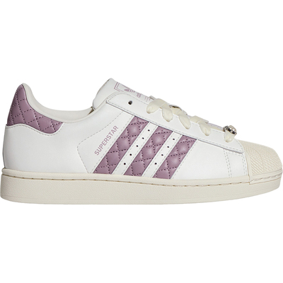 Adidas/阿迪达斯正品三叶草女士休闲经典菱格纹贝壳头板鞋KJ7300