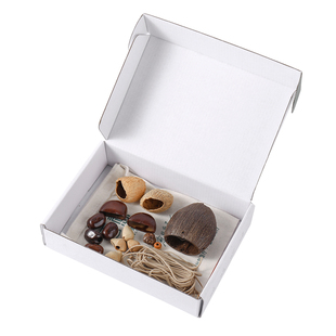 风吟钟灵手工diy天然果壳摇铃包挂种子摇铃森系疗愈配饰送礼小众