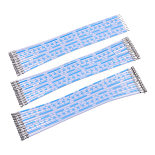 XH2.54mm蓝白排线12排可撕 不带壳端子线 单头/双头 电子线连接线