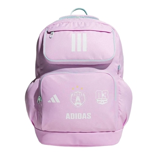 adidas阿迪达斯多口袋双肩包2026春女大童运动休闲印花书包KS0245