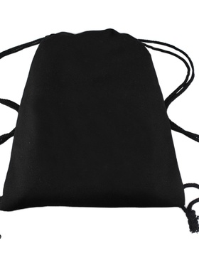 帆布束口袋双肩包学生运动棉布拉抽绳布袋小背包印字定制订做LOGO