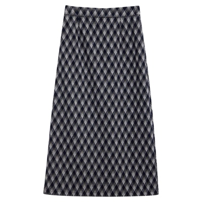 SeRinaBlue商场同款开叉半身裙