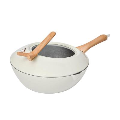 Jeetee炒锅不粘锅麦饭石煎炒两用