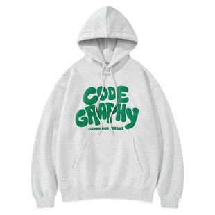 codegraphy 男女同款秋季LOGO字母印花休闲随性连帽卫衣MUSINSA