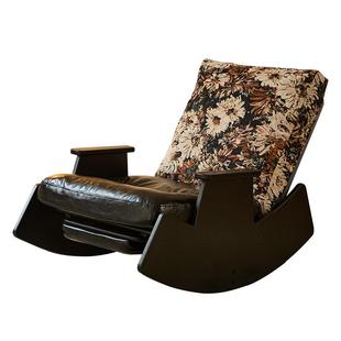 实木摇摇椅阳台单人沙发椅家用客厅休闲椅可睡可躺懒人椅复古躺椅