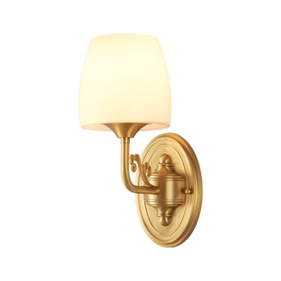 新古典法式壁灯卧室床头客厅背景墙复古全铜中古风楼梯美式铜灯具