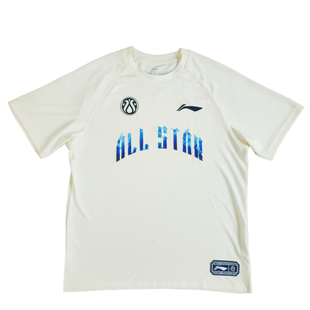 李宁CBA联赛26年诸暨全明星出场宽松训练速干透气短袖T恤ATSW889