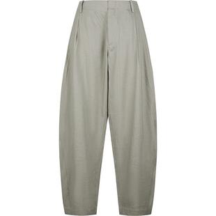 [弯刀裤/含亚麻]速写男装春夏新款男士裤子简约宽松长裤舒适