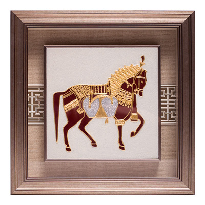 金箔马到成功摆件开业大吉礼物