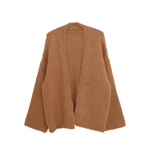 荒荒家 软糯毛衣外套2025秋冬新款温柔慵懒风保暖宽松针织开衫女