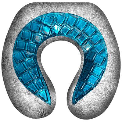 JAHVERY大黑豪华U型凝胶护颈枕