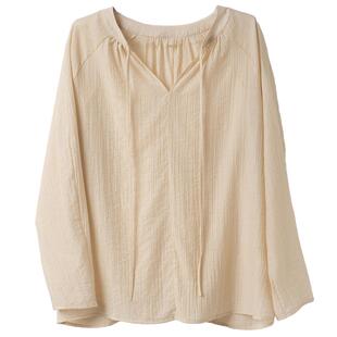 豆蔻依缘现代舞练功服宽松显瘦长袖上衣娃娃衫古典舞演出服舞蹈服