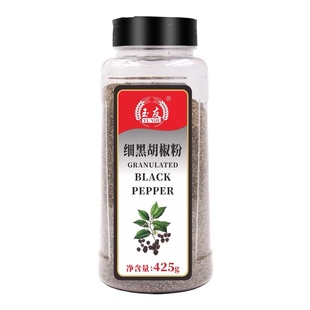 包邮玉友黑胡椒碎425g披萨烘焙牛排配料搭配烤料调味细黑胡椒粉