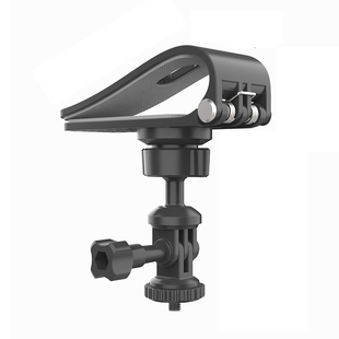 适用大疆Action6/5Pro汽车遮阳板支架Insta360 GO3S/X5/GoPro12运动相机车载固定夹底座吸盘直播户外骑行配件