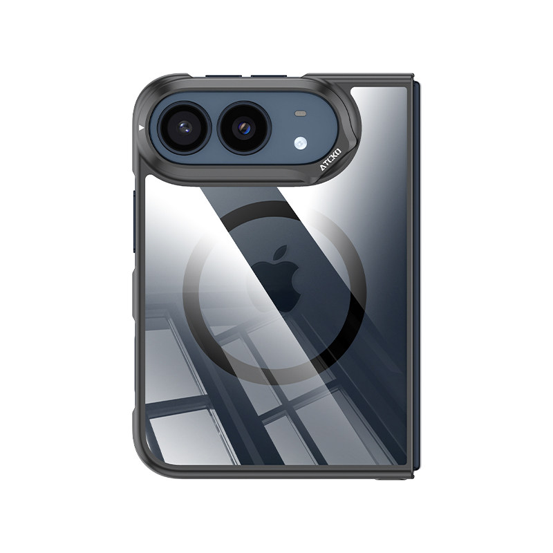 【德国进口】适用iPhone Duo手机壳苹果iPhoneDuo新款折叠屏磁吸透明保护外壳镜头防摔支架ip超薄18全包dou火