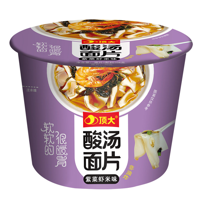 顶大新品酸汤面皮速食非油炸