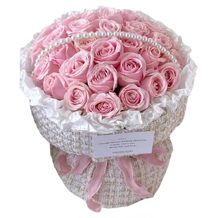 全国小香风花束玫瑰花中秋节鲜花速递同城深圳北京上海配送女友店