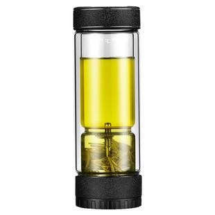 泡茶杯茶水分离男士专用个人高档品茗杯办公室喝茶过滤玻璃水杯子