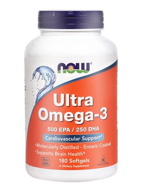 【直邮】nowfoods高纯度超级深海鱼油omega3成人epa欧米茄3中老年