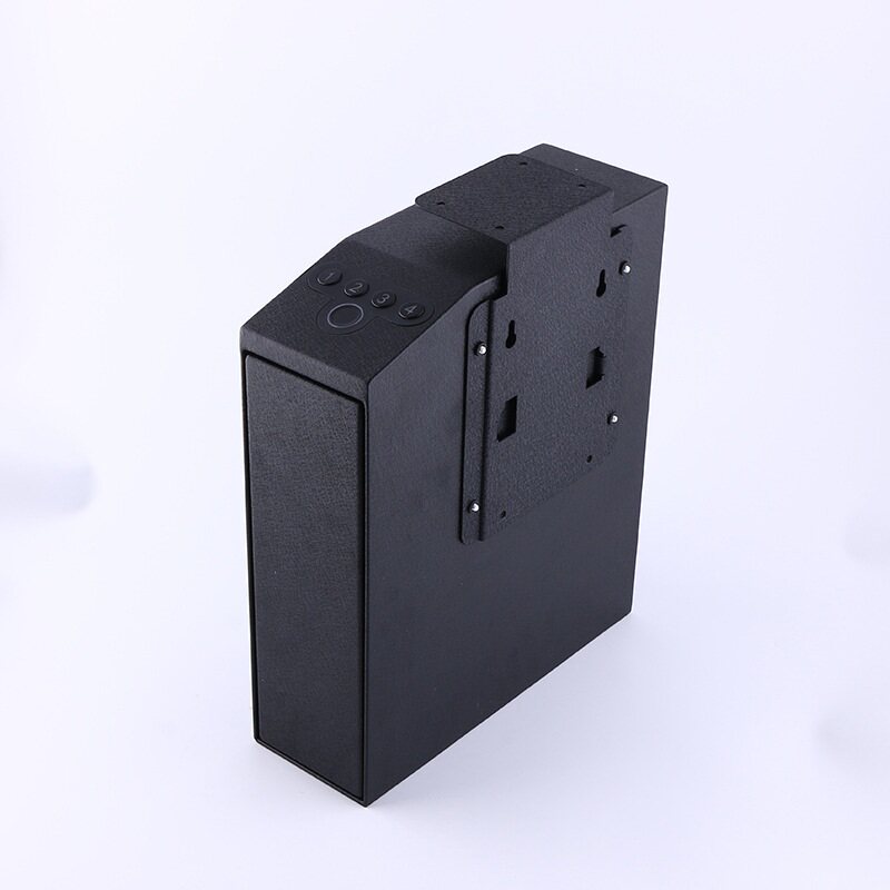 pistol家用新款密码手枪盒防火保险柜指纹钥匙锁保鲜柜保险箱