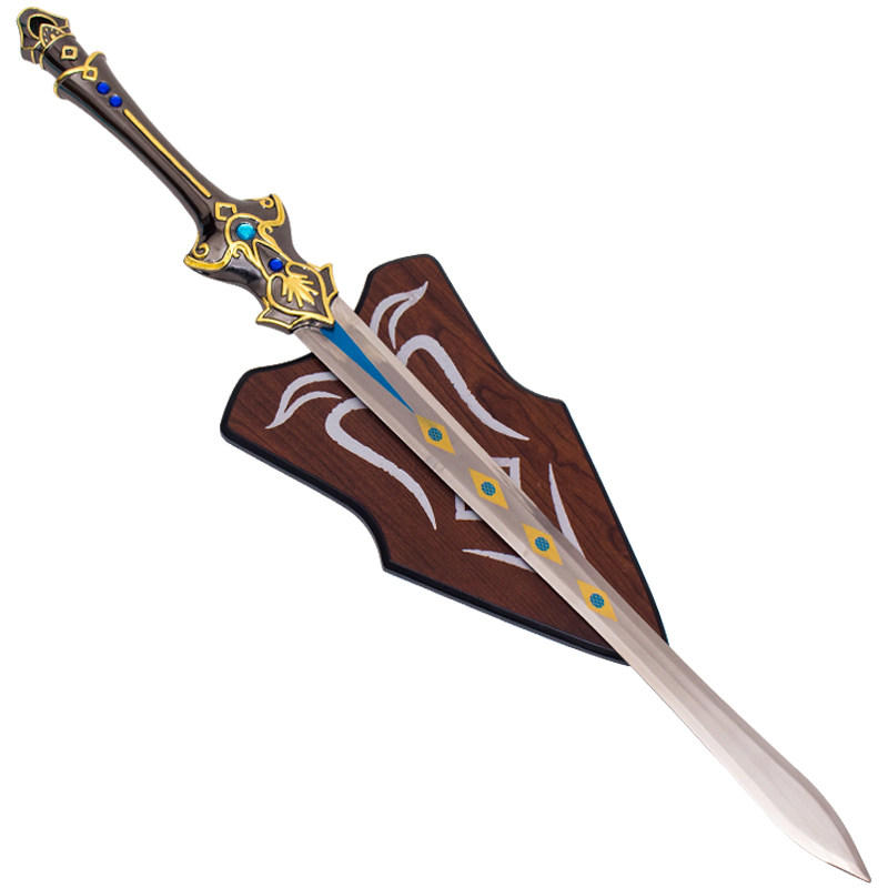 新剑侠奇缘玉清玄明赤霄红莲COS影视刀剑模型礼品全金属未开刃